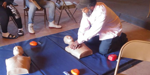 Photo of CPR training class