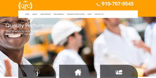 Quality Performance Carolina website image